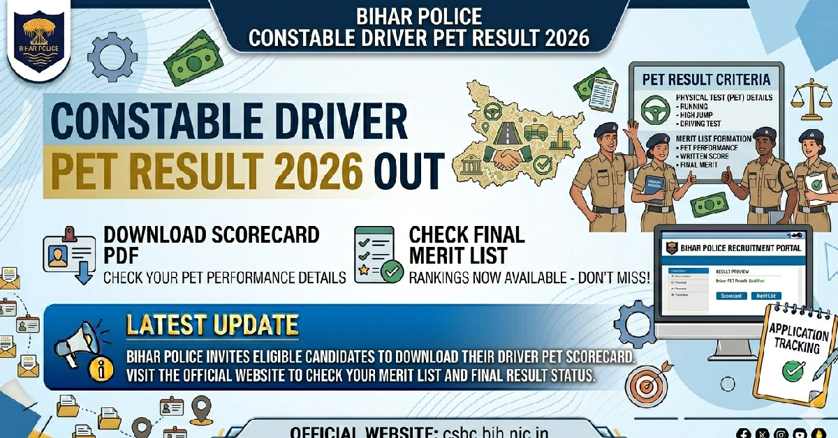 Bihar Police Driver PET Result 2026